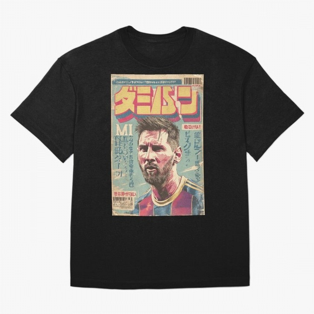 Messi the Goat Japanese Vintage Poster Classic T-Shirt Bring Stadium Energy to FIFA World Cup 2026 Group Stage Spirit, with England and Germany, Cristiano Ronaldo, Haaland and CR7, Classic Soccer Heritage, Championship Pressure, Fan Loyalty and