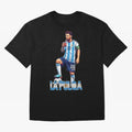 Messi Pop Art Portrait Classic T-Shirt Feel the Trophy Chase of Global Football Passion for FIFA World Cup 2026 USA Canada Mexico, Inspired by Neymar, Brazil, Tournament Hype, Historic Matchups, Family Viewing Parties and Global Sports Pride; Made
