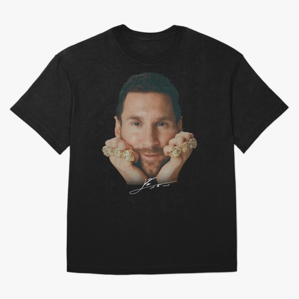Lionel Messi 8 Ballon d'Or Gold Rings Classic T-Shirt Join Match Day Hype around FIFA World Cup 2026 USA Canada Mexico, Cristiano Ronaldo, Haaland and CR7, England, Championship Spirit, Famous Goals, Roaring Crowds and International Football Unity;