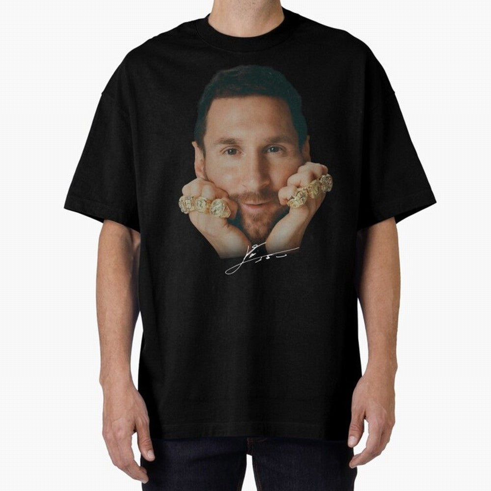Lionel Messi 8 Ballon d'Or Gold Rings Classic T-Shirt Join Match Day Hype around FIFA World Cup 2026 USA Canada Mexico, Cristiano Ronaldo, Haaland and CR7, England, Championship Spirit, Famous Goals, Roaring Crowds and International Football Unity;