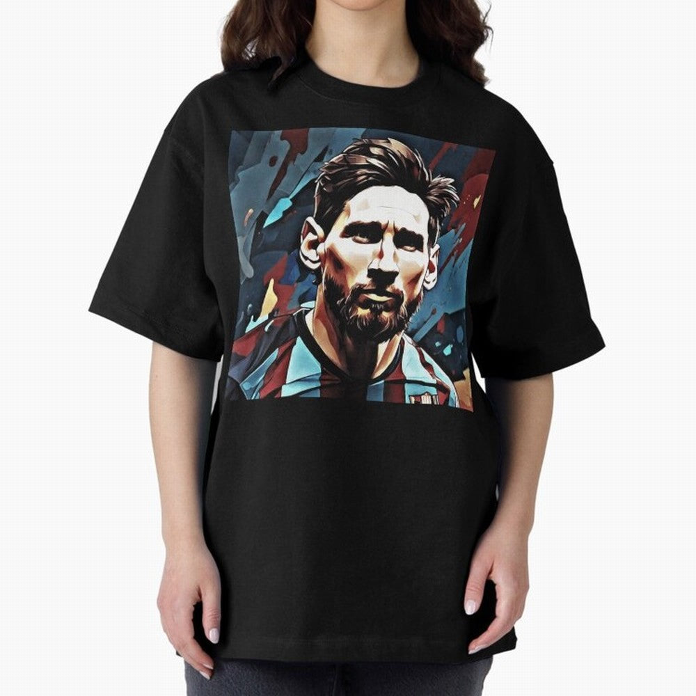 Messi The GOAT Oversized T-Shirt Show Your Love for Global Football Passion for FIFA World Cup 2026 Group Stage, Made for Cristiano Ronaldo, France and Portugal, Soccer Culture, Superstar Moments, National Team Dreams and Competitive Fire; Perfect