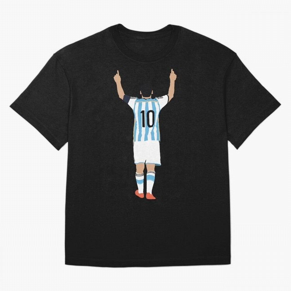 Messi Pop Art Portrait Classic T-Shirt Bring Supporter Culture to Match Day Hype around FIFA World Cup 2026 USA Canada Mexico, Mbappe and Neymar, Spain, Match Day Excitement, Supporter Culture, Golden Goals and Global Football Passion; Ideal for