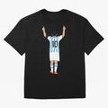 Messi Pop Art Portrait Classic T-Shirt Bring Supporter Culture to Match Day Hype around FIFA World Cup 2026 USA Canada Mexico, Mbappe and Neymar, Spain, Match Day Excitement, Supporter Culture, Golden Goals and Global Football Passion; Ideal for