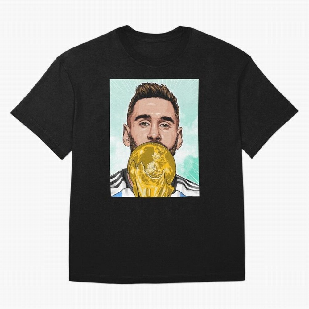 Messi goat Oversized T-Shirt Join the Countdown to the FIFA World Cup 2026 Journey through Mbappe and Neymar Highlights, France and Portugal Pride, Sports Nostalgia, International Competition, Famous Players and Unforgettable Victories; Perfect for