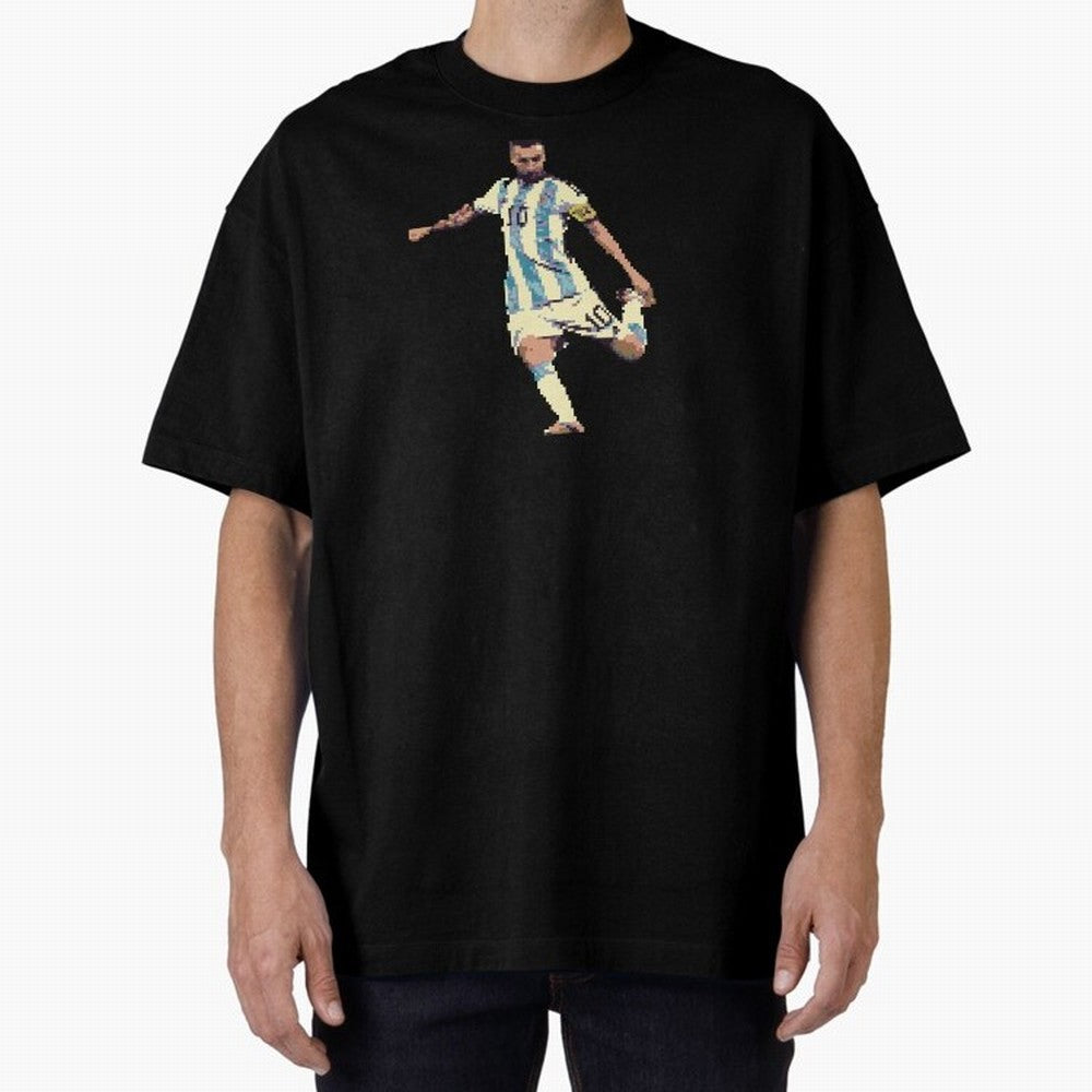 Lionel Messi Classic T-Shirt Celebrate Golden Goal Energy in FIFA World Cup 2026 USA Canada Mexico for Fans of Messi and Cristiano Ronaldo and England, France and Netherlands, Bringing Retro Football Energy, Iconic Rivalries, Trophy Chase Drama and