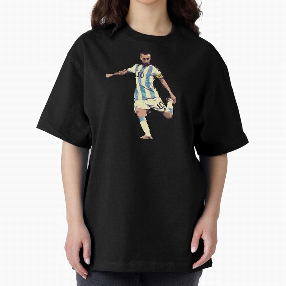 Lionel Messi Classic T-Shirt Celebrate Golden Goal Energy in FIFA World Cup 2026 USA Canada Mexico for Fans of Messi and Cristiano Ronaldo and England, France and Netherlands, Bringing Retro Football Energy, Iconic Rivalries, Trophy Chase Drama and