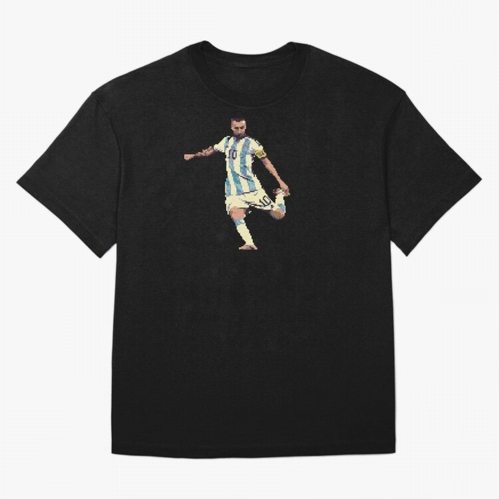 Lionel Messi Classic T-Shirt Celebrate Golden Goal Energy in FIFA World Cup 2026 USA Canada Mexico for Fans of Messi and Cristiano Ronaldo and England, France and Netherlands, Bringing Retro Football Energy, Iconic Rivalries, Trophy Chase Drama and