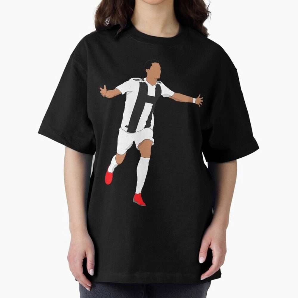 Ronaldo Oversized T-Shirt Show Your Love for FIFA World Cup 2026 Spirit, with Portugal, Spain and Germany, Messi, CR7 and Mbappe, Stadium Chants, National Pride, Trophy Dreams and Unforgettable Football Memories; Ideal for Fans Who Follow Messi,