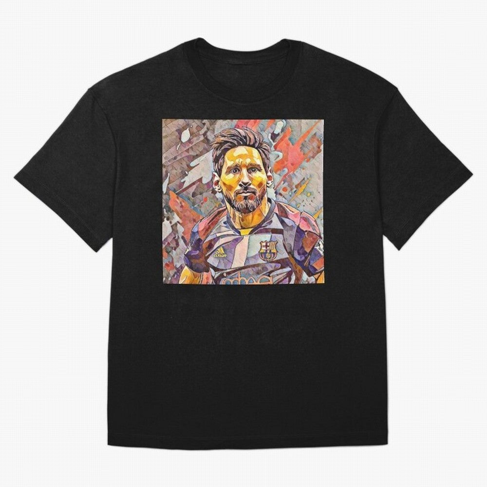 Messi art Oversized T-Shirt Showcase FIFA World Cup 2026 Filled with CR7, Portugal Energy, Football History, Final Match Energy, Crowd Noise and Once in a Lifetime Moments; Ideal for Football Dads, Football Moms, Friends, Collectors and Fans Who