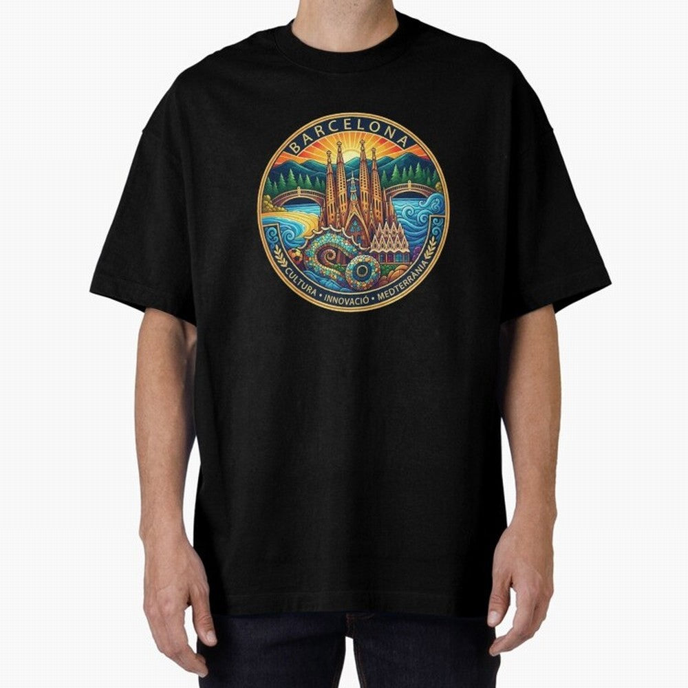 BARCELONA Oversized T-Shirt Represent Football Lovers during Match Day Hype around FIFA World Cup 2026, Neymar, England, Football History, Final Match Energy, Crowd Noise and Once in a Lifetime Moments; Made for Die Hard Supporters, Soccer Lovers,