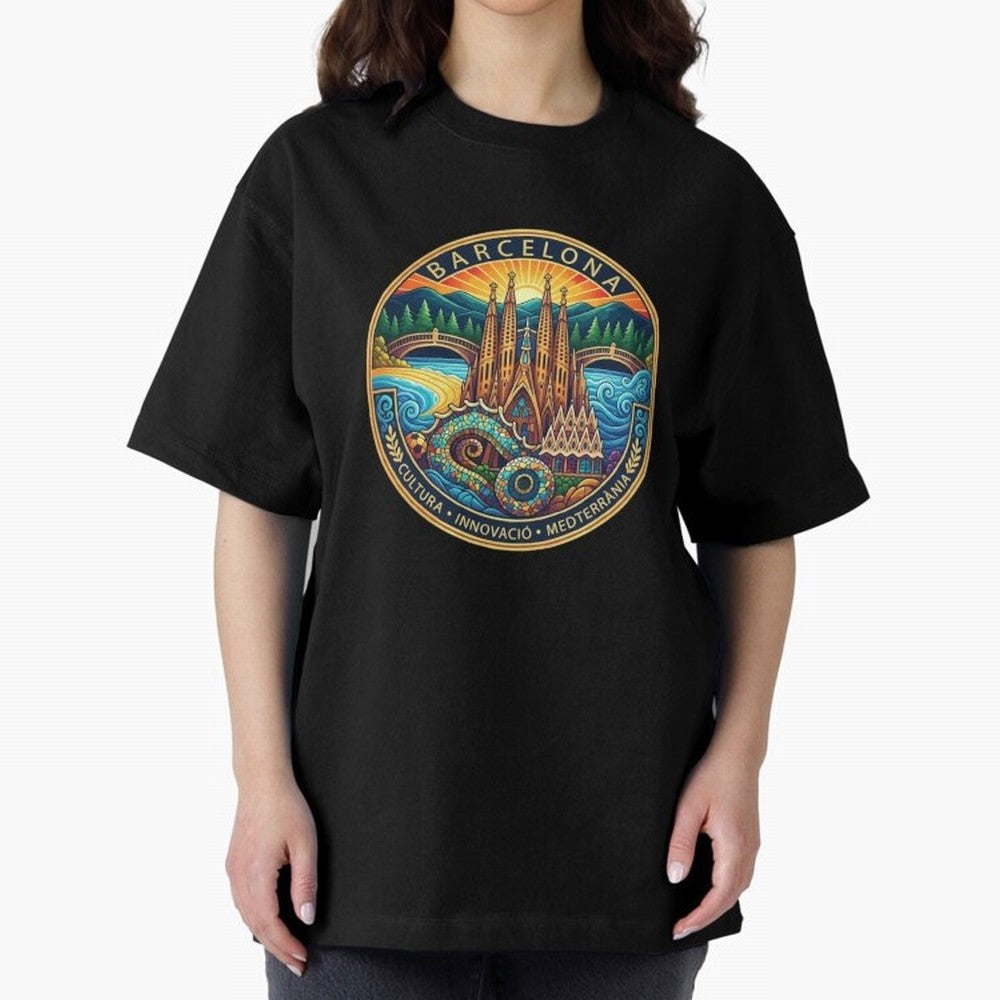 BARCELONA Oversized T-Shirt Represent Football Lovers during Match Day Hype around FIFA World Cup 2026, Neymar, England, Football History, Final Match Energy, Crowd Noise and Once in a Lifetime Moments; Made for Die Hard Supporters, Soccer Lovers,