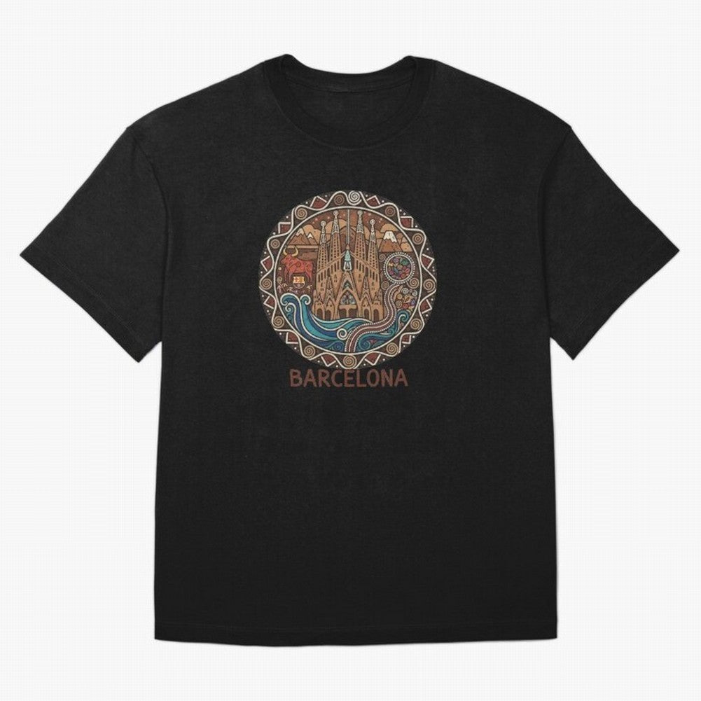 BARCELONA Oversized T-Shirt Stand Out with Spirit from Match Day Hype around FIFA World Cup 2026 Group Stage, Messi, CR7 and Mbappe, England, Match Day Excitement, Supporter Culture, Golden Goals and Global Football Passion; Perfect for People Who