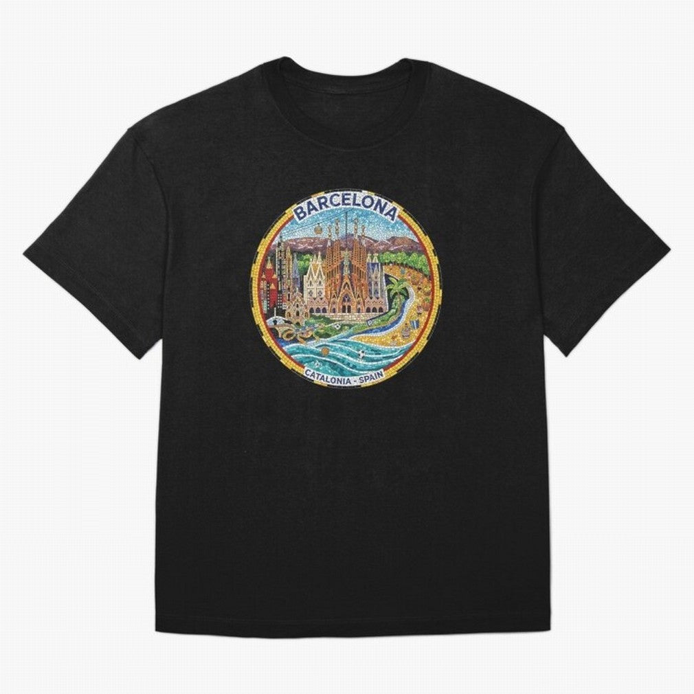 BARCELONA Oversized T-Shirt Keep the Match Day Mood of Global Football Passion for FIFA World Cup 2026 USA Canada Mexico, Featuring Messi, England and Germany, Soccer Culture, Superstar Moments, National Team Dreams and Competitive Fire; Made for