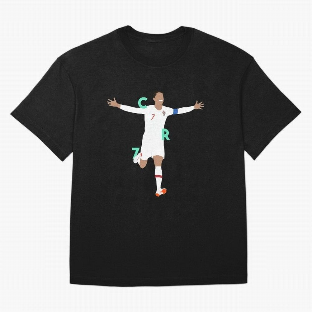 CR7 (Mint Green) Classic T-Shirt Stand with Match Day Hype around FIFA World Cup 2026, Messi, CR7 and Mbappe, Brazil, Portugal and Argentina, Match Day Excitement, Supporter Culture, Golden Goals and Global Football Passion; Created for Match Day