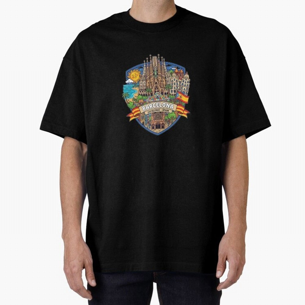 BARCELONA Classic T-Shirt Represent Football Lovers during the FIFA World Cup 2026 Journey through Messi, CR7 and Mbappe Highlights, Argentina Pride, Sports Nostalgia, International Competition, Famous Players and Unforgettable Victories; Perfect