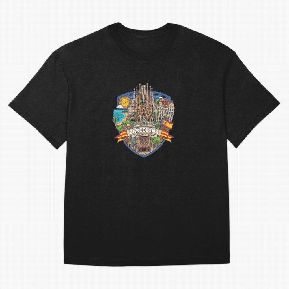 BARCELONA Classic T-Shirt Represent Football Lovers during the FIFA World Cup 2026 Journey through Messi, CR7 and Mbappe Highlights, Argentina Pride, Sports Nostalgia, International Competition, Famous Players and Unforgettable Victories; Perfect