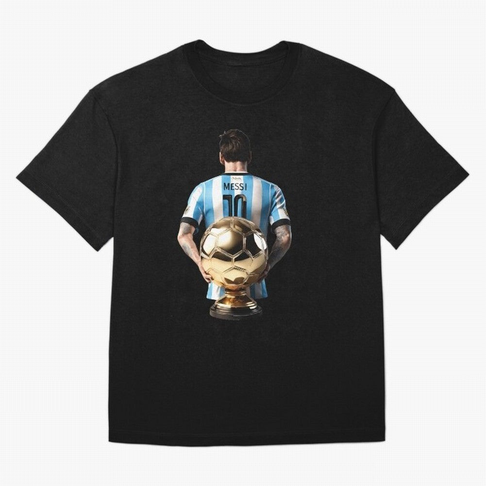 Soccer football lionel messi Barcellona Argentina illustration Oversized T-Shirt Carry the Dream of FIFA World Cup 2026 USA Canada Mexico for Fans of Cristiano Ronaldo, Haaland and CR7 and Argentina and Brazil, Bringing Retro Football Energy,
