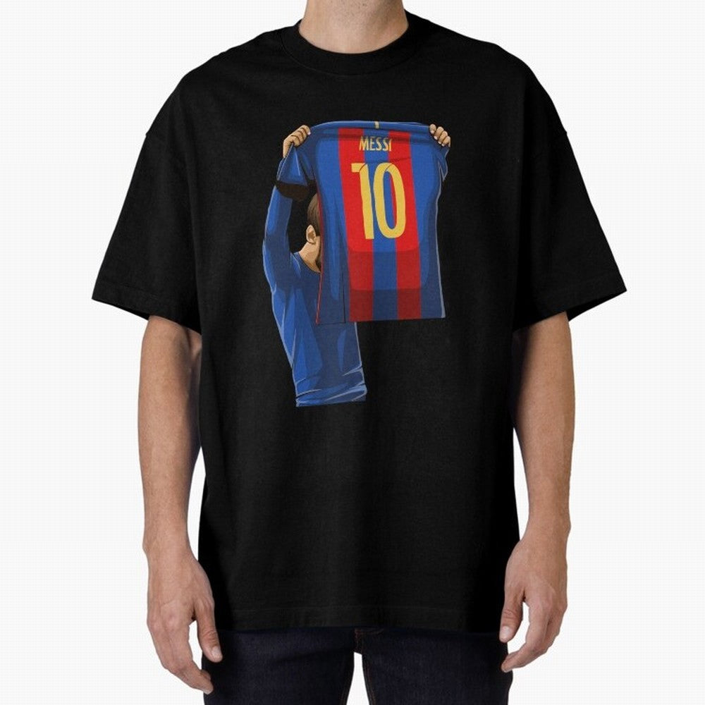 Lionel Messi Oversized T-Shirt Carry Global Football Passion for FIFA World Cup 2026, Featuring Messi, CR7 and Mbappe, France, Sports Nostalgia, International Competition, Famous Players and Unforgettable Victories; Made for Collectors Who Enjoy