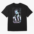 Lionel Messi Holographic Style Portrait art illustration Classic T-Shirt Capture Stadium Memories from FIFA World Cup 2026 USA Canada Mexico for Fans of Messi and England and Germany, Bringing Game Day Rituals, Football Legends, Country Pride and