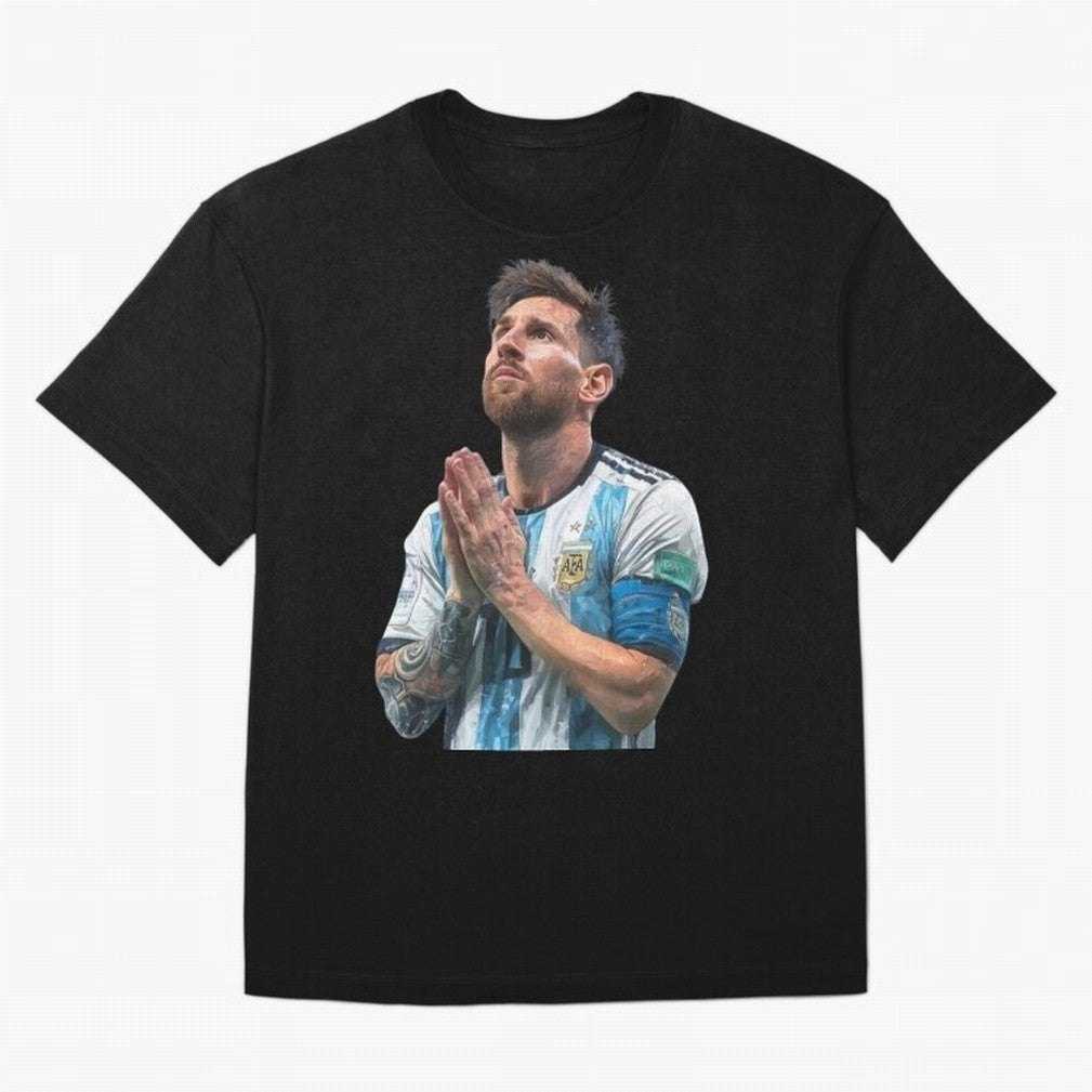 Argentina Messi Football Oversized T-Shirt Support Your Favorite Stars during FIFA World Cup 2026 Spirit, Featuring Portugal, Messi, CR7 and Mbappe, Classic Soccer Heritage, Championship Pressure, Fan Loyalty and International Pride; Perfect for