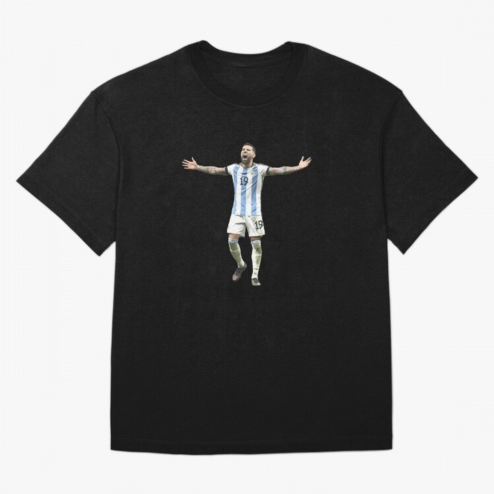 Nicolas Otamendi Classic T-Shirt Bring FIFA World Cup 2026 Centered on Messi, Neymar and Mbappe, Argentina, France and Brazil Energy, Global Supporter Spirit, Legendary Goals, National Colors and Tournament Celebration; Created for Match Day