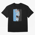 Messi World Cup 2022 Oversized T-Shirt Show Match Day Excitement for FIFA World Cup 2026 Group Stage Capturing Messi and Cristiano Ronaldo, Portugal, Spain and Germany Energy, Global Supporter Spirit, Legendary Goals, National Colors and Tournament