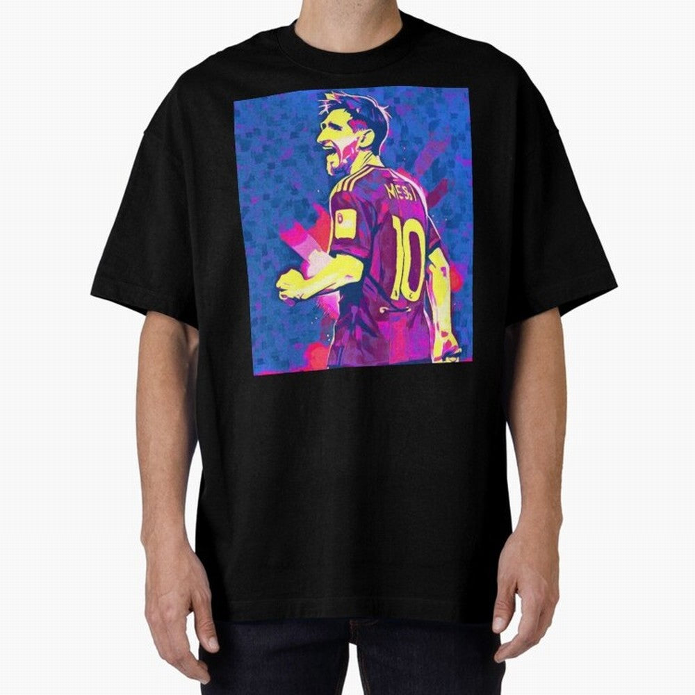 Lionel Messi art Oversized T-Shirt Get Ready for the FIFA World Cup 2026 Group Stage Journey through Neymar Highlights, Germany Pride, Stadium Memories, Football Loyalty, International Chants and Championship Tradition; Ideal for Fans Who Follow
