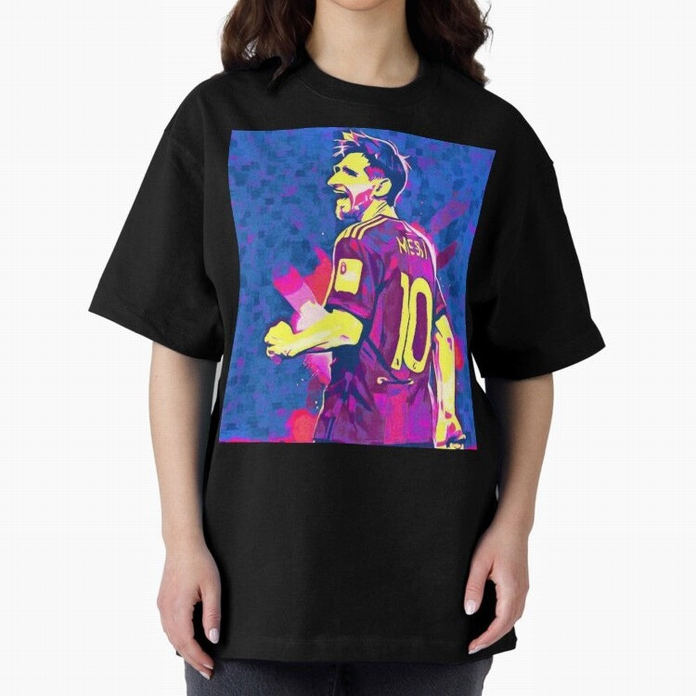 Lionel Messi art Oversized T-Shirt Get Ready for the FIFA World Cup 2026 Group Stage Journey through Neymar Highlights, Germany Pride, Stadium Memories, Football Loyalty, International Chants and Championship Tradition; Ideal for Fans Who Follow