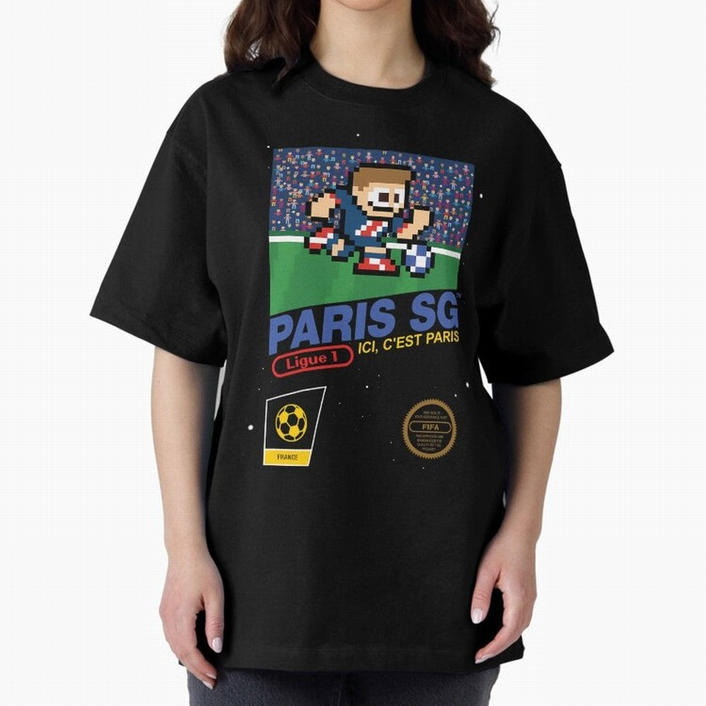 Paris SG v2 8bit Football Essential T-Shirt Join the Countdown to the FIFA World Cup 2026 Group Stage Journey through CR7 and Messi Highlights, Argentina, France and Brazil Pride, Sports Nostalgia, International Competition, Famous Players and