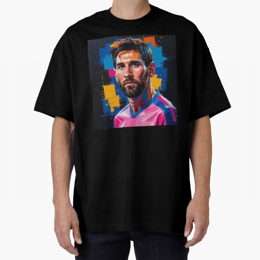 Vibrant Artistic Portrait of Lionel Messi (GOAT) - Digital painting (Version 4) Classic T-Shirt Join the Global Buzz around the FIFA World Cup 2026 Journey through Neymar Highlights, France Pride, Football Passion, Legendary Performances, Festival