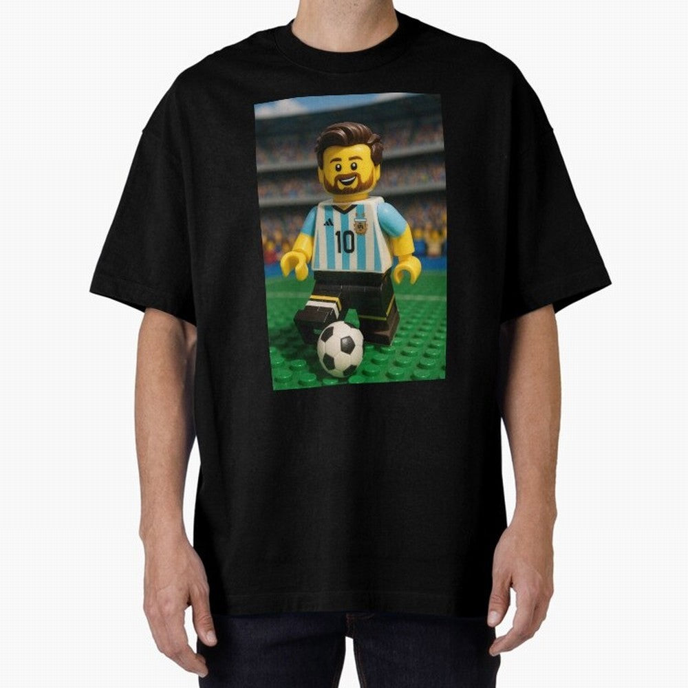 Block Leo Oversized T-Shirt Join the Global Buzz around Global Football Passion for FIFA World Cup 2026 Group Stage, Highlighting Messi, CR7 and Mbappe, Portugal, Spain and Germany, Stadium Chants, National Pride, Trophy Dreams and Unforgettable
