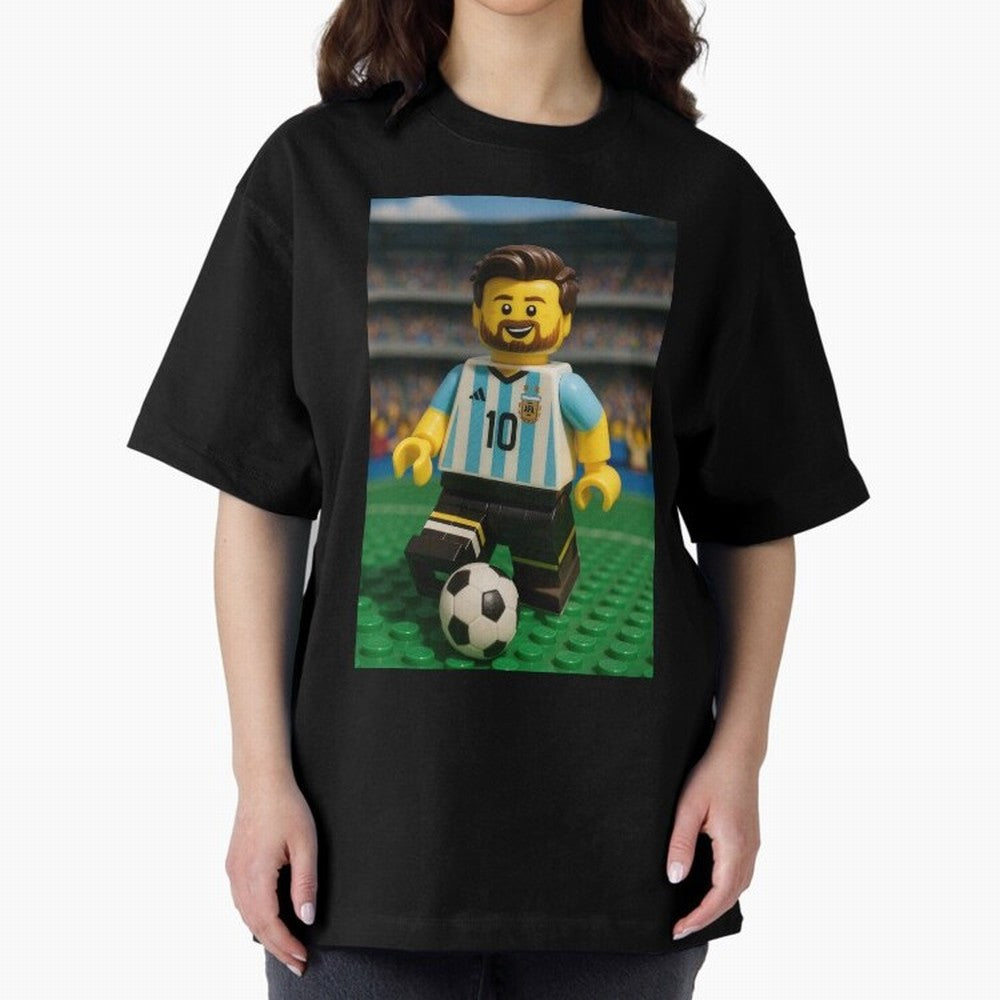 Block Leo Oversized T-Shirt Join the Global Buzz around Global Football Passion for FIFA World Cup 2026 Group Stage, Highlighting Messi, CR7 and Mbappe, Portugal, Spain and Germany, Stadium Chants, National Pride, Trophy Dreams and Unforgettable