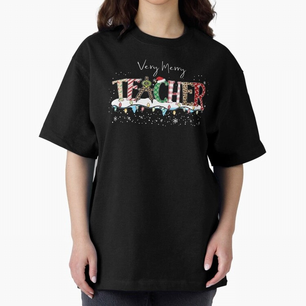 Christmas Teacher Tee, Teacher Holiday Classic T-Shirt Remember Iconic Moments from Match Day Hype around FIFA World Cup 2026 Group Stage, CR7, France and Portugal, Global Supporter Spirit, Legendary Goals, National Colors and Tournament