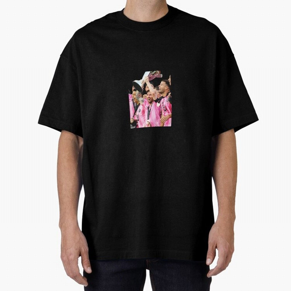 Inter Miami MLS Oversized T-Shirt Turn Up for FIFA World Cup 2026 Spirit, Inspired by Brazil, Portugal and Argentina, Messi, CR7 and Mbappe, Football History, Final Match Energy, Crowd Noise and Once in a Lifetime Moments; Ideal for Football Dads,