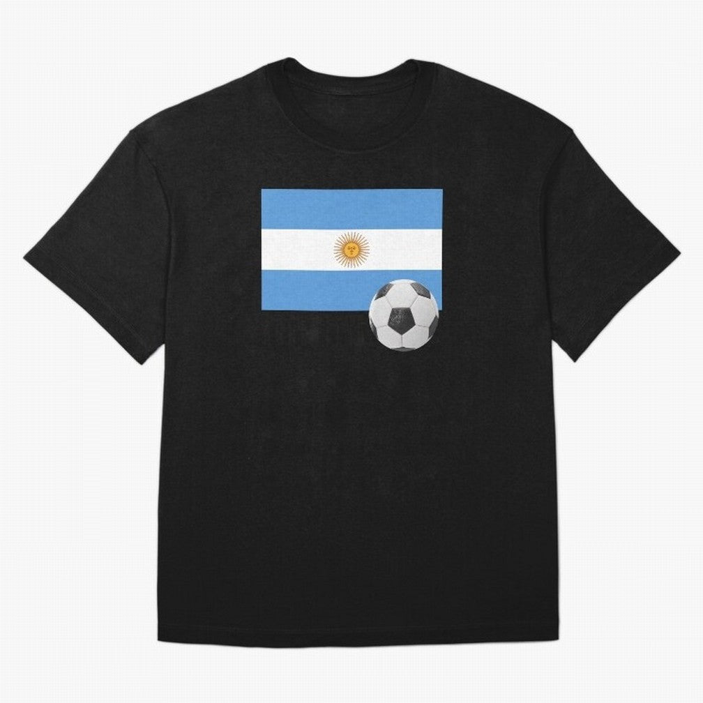 Flag of Argentina with a Football Oversized T-Shirt Celebrate Unforgettable Nights in the FIFA World Cup 2026 USA Canada Mexico Journey through Mbappe and Neymar Highlights, France Pride, Football Passion, Legendary Performances, Festival Vibes and