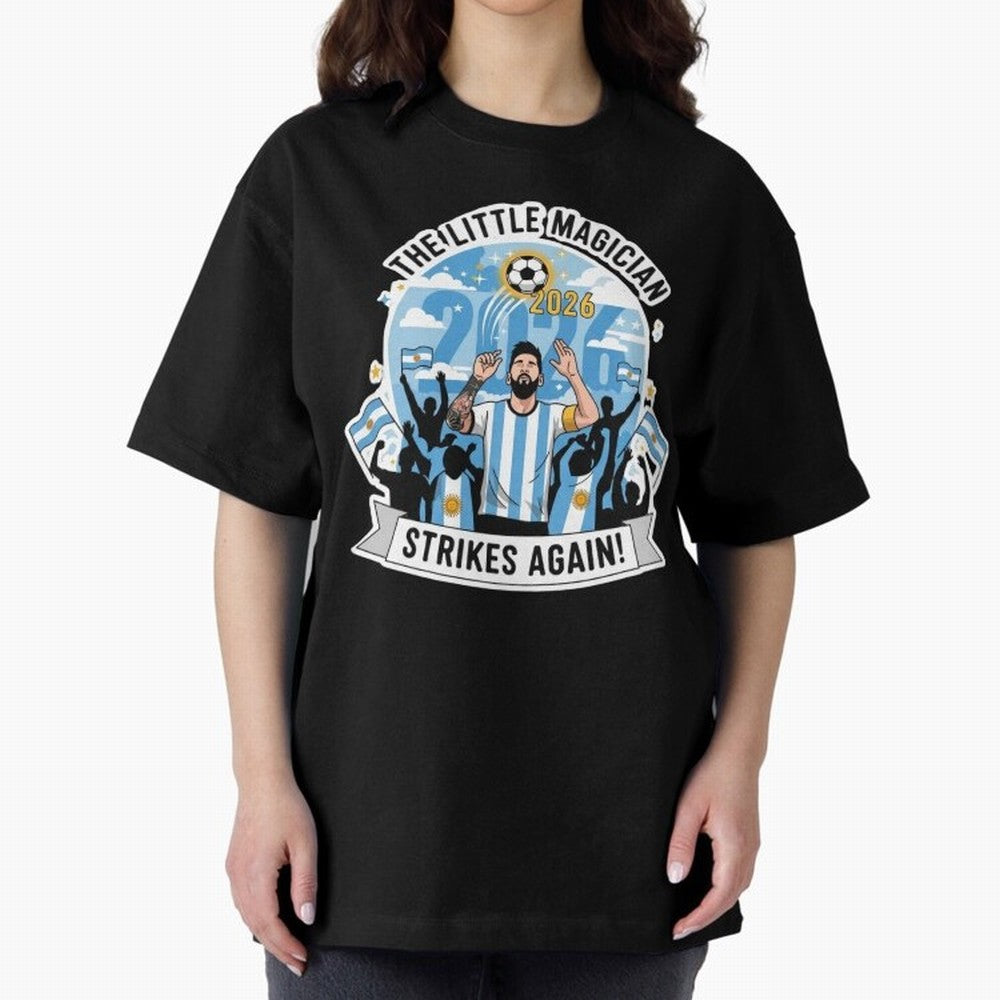 Messi - the little magician strikes again Classic T-Shirt Celebrate the Stars of the FIFA World Cup 2026 Group Stage Journey through Mbappe and Neymar Highlights, Argentina, France and Brazil Pride, Tournament Hype, Historic Matchups, Family