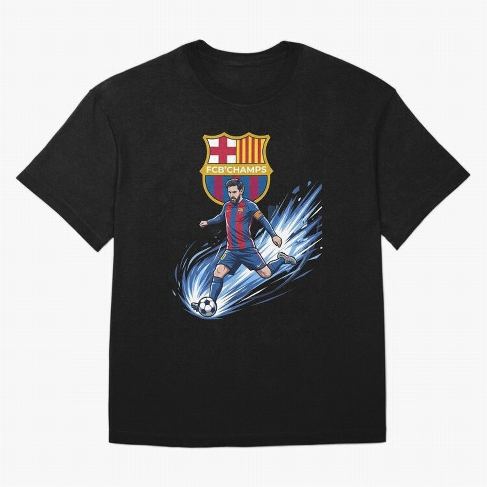 FC Barcelona Champs - The Goat Edition Oversized T-Shirt Keep the Match Day Mood of the FIFA World Cup 2026 USA Canada Mexico Journey through CR7 Highlights, England Pride, Classic Soccer Heritage, Championship Pressure, Fan Loyalty and