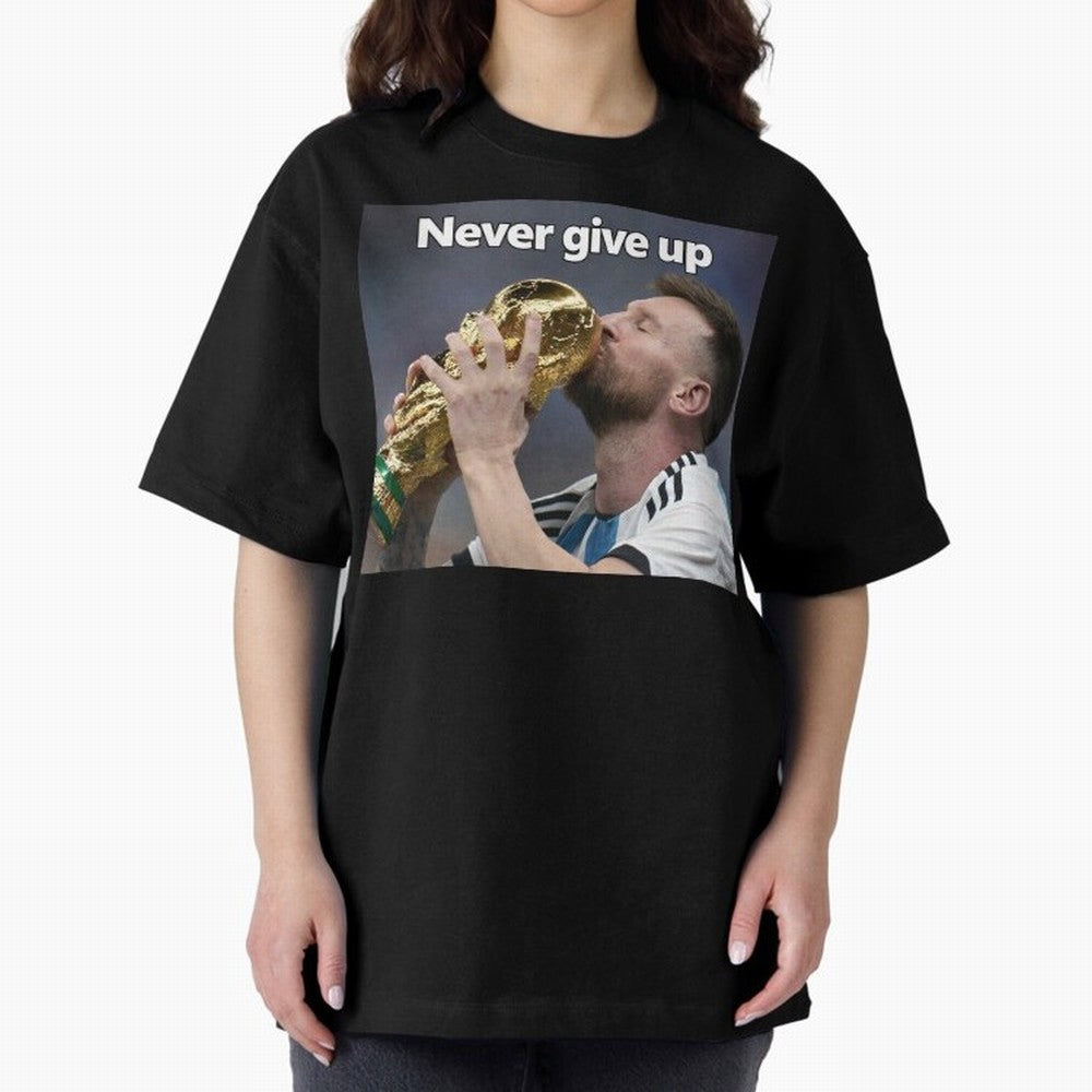 Messi Oversized T-Shirt Celebrate Every Goal in Match Day Hype around FIFA World Cup 2026 USA Canada Mexico, Neymar, Haaland and Cristiano Ronaldo, Argentina, Global Supporter Spirit, Legendary Goals, National Colors and Tournament Celebration;