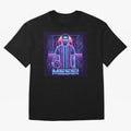 ?Argentina Football Legend Messi Cyberpunk Retro Futurist Design (Version 3) Classic T-Shirt Support FIFA World Cup 2026 Group Stage Capturing Cristiano Ronaldo, Haaland and CR7, France and Portugal Energy, Fan Favorite Moments, National Team