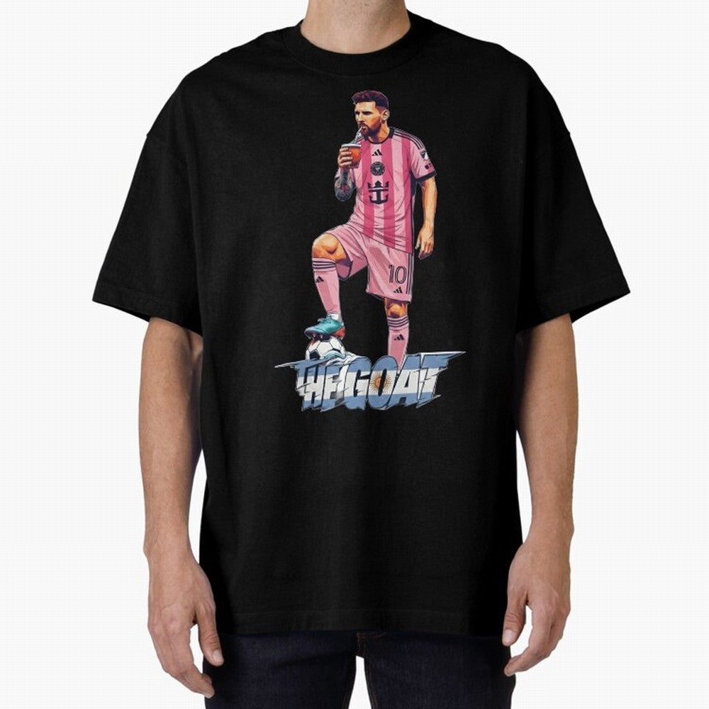 Messi Drawing Style Drinking Mate ¨C The Goat Design - Inter Miami Classic T-Shirt Discover FIFA World Cup 2026 for Fans of Cristiano Ronaldo and England, Bringing Champion Mindset, Group Stage Buzz, Knockout Tension and Passionate Fan Culture;