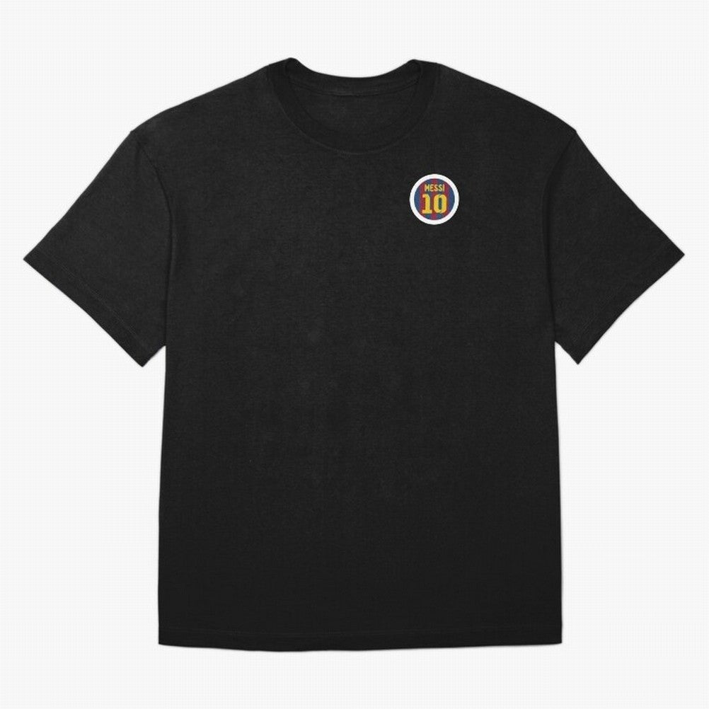 The goat, Lionel Messi Barcelona 10 Oversized T-Shirt Bring Global Tournament Vibes to Global Football Passion for FIFA World Cup 2026 Group Stage, Centered on Haaland and Mbappe, Argentina and Brazil, Sports Nostalgia, International Competition,