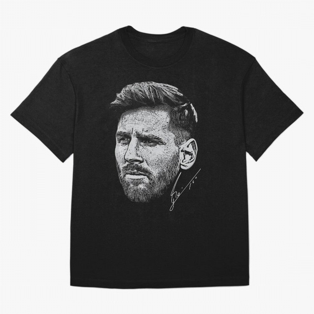 Lionel Messi Signed Boxy T-Shirt Celebrate Football Dreams Across FIFA World Cup 2026 USA Canada Mexico Inspired by Mbappe, England, France and Netherlands Energy, Supporter Pride, Iconic Celebrations, Legendary Names and Global Match Day Energy;
