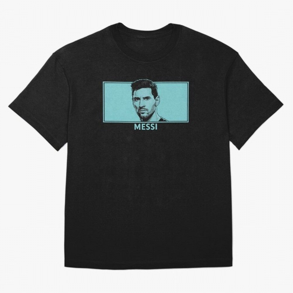 Messi Portrait - The Legend of Football Classic T-Shirt Turn Football Passion into FIFA World Cup 2026 Group Stage for Fans of Messi and Cristiano Ronaldo and Brazil, Portugal and Argentina, Bringing Fan Favorite Moments, National Team Passion, Big