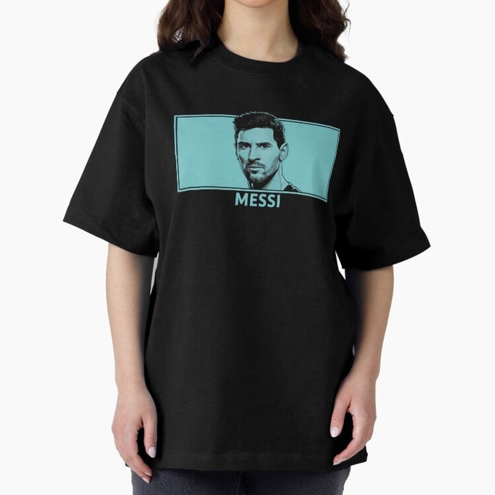 Messi Portrait - The Legend of Football Classic T-Shirt Turn Football Passion into FIFA World Cup 2026 Group Stage for Fans of Messi and Cristiano Ronaldo and Brazil, Portugal and Argentina, Bringing Fan Favorite Moments, National Team Passion, Big