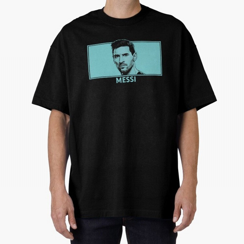 Messi Portrait - The Legend of Football Classic T-Shirt Turn Football Passion into FIFA World Cup 2026 Group Stage for Fans of Messi and Cristiano Ronaldo and Brazil, Portugal and Argentina, Bringing Fan Favorite Moments, National Team Passion, Big