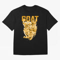 GOLD GOAT Lionel Messi watercolor illustration Oversized T-Shirt Celebrate Rivalries and Pride in the FIFA World Cup 2026 Journey through Mbappe Highlights, England Pride, Football Festival Excitement, Trophy Ambitions, Country Rivalries and Star