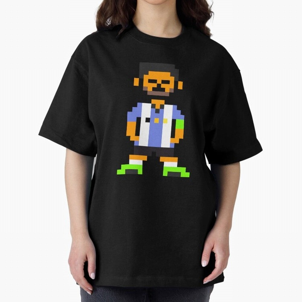 Pixel Pose Messi Oversized T-Shirt Celebrate the Stars of Global Football Passion for FIFA World Cup 2026 USA Canada Mexico, with Neymar, Argentina, Goal Celebration Energy, Supporter Heritage, Football Icons and Worldwide Tournament Joy; Made for
