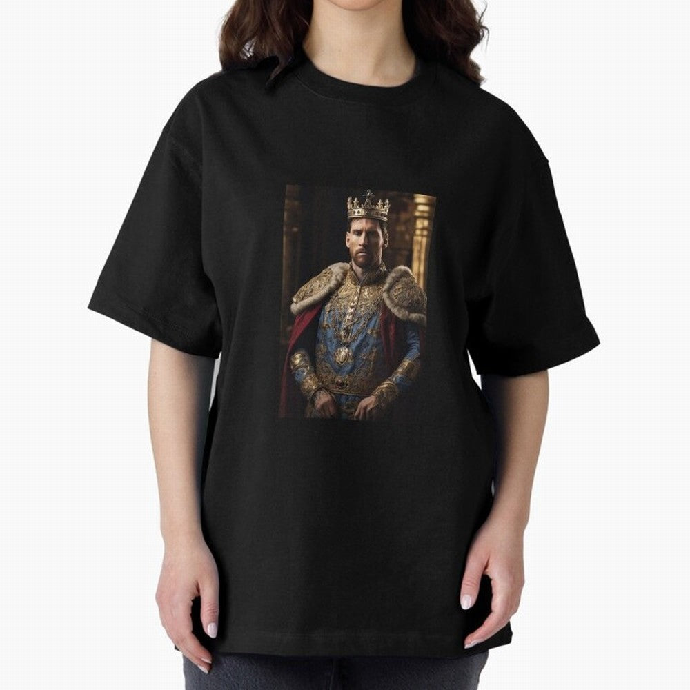 Lionel Messi, the king Oversized T-Shirt Feel International Energy from FIFA World Cup 2026 Spirit, Connected to France and Portugal, Messi, Neymar and Mbappe, Soccer Culture, Superstar Moments, National Team Dreams and Competitive Fire; Perfect