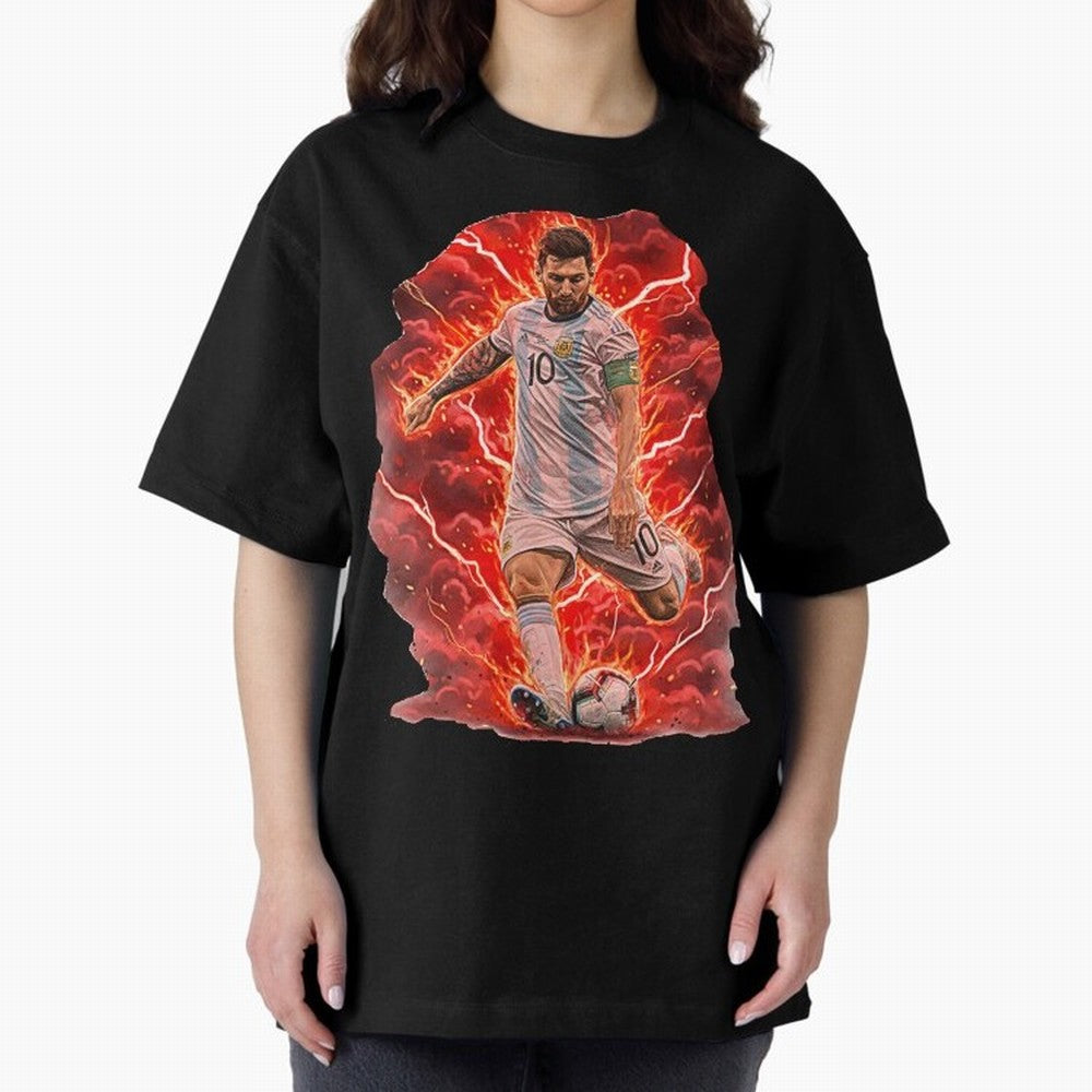 Messi Illustrated Style (HD) ¨C High Definition Design The Goat Unique Classic T-Shirt Honor Champions and Dreams in FIFA World Cup 2026 USA Canada Mexico Spirit, Filled with England and Germany, Haaland and Mbappe, Soccer Culture, Superstar