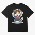 Fcb - Fc Barcelona | Cute Cat Messi with Jersey Barcelona Classic T-Shirt Relive Legendary Nights from Match Day Hype around FIFA World Cup 2026 Group Stage, Haaland and Mbappe, Spain and Netherlands, Sports Nostalgia, International Competition,